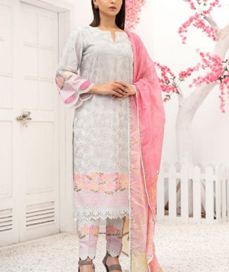 Banafsheh Premium Emb Lawn`21 D#04