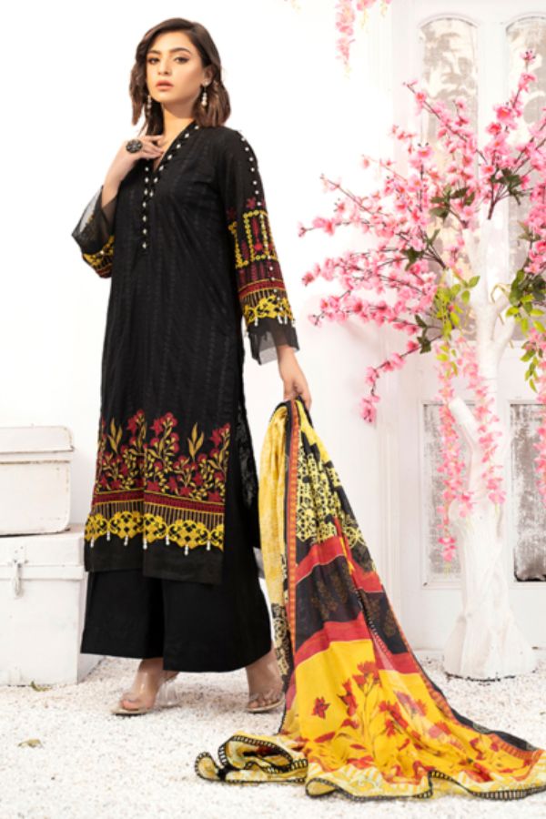 Banafsheh Premium Emb Lawn`21 D#05