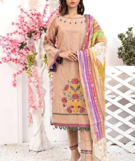 Banafsheh Premium Emb Lawn`21 D#06