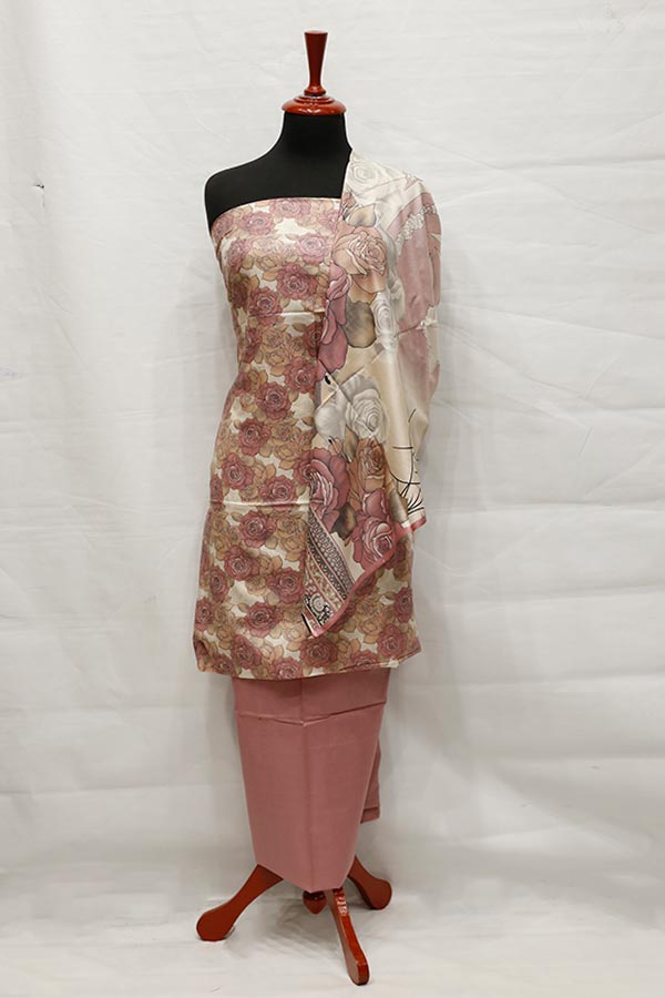 BL Ajwa Print Lawn Dupatta D#531 (T Pink)