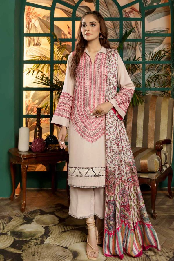 BR Dhanak Emb Linen`21 D#13-C (Vol-2)