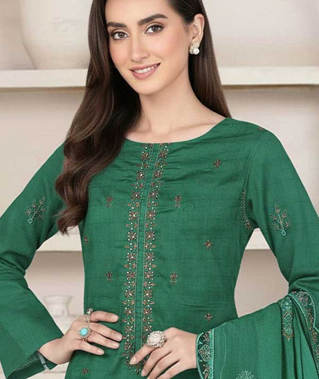 BR Jalwa Premium Lawn`26 (Vol-58) D#1 (Bottel Green)