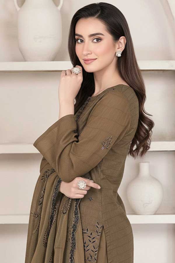 BR Jalwa Premium Lawn`26 (Vol-58) D#1 (Camel)