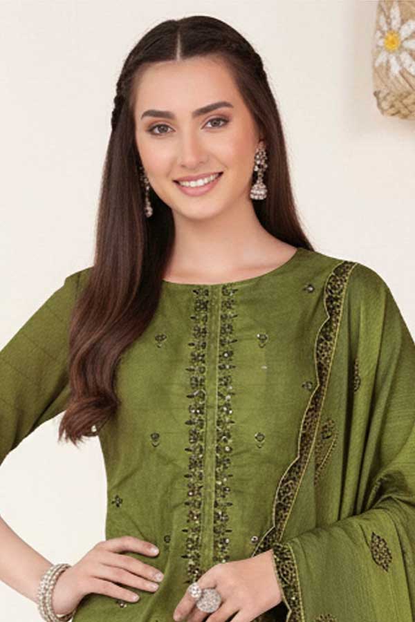BR Jalwa Premium Lawn`26 (Vol-58) D#1 (M Green)