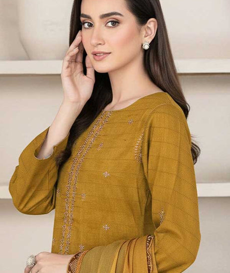BR Jalwa Premium Lawn`26 (Vol-58) D#1 (Mustard)