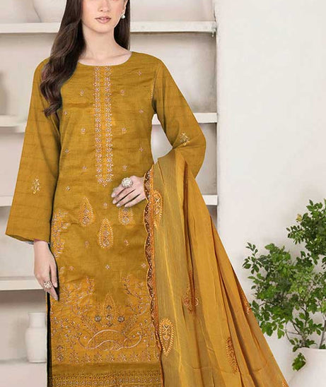 BR Jalwa Premium Lawn`26 (Vol-58) D#1 (Mustard)