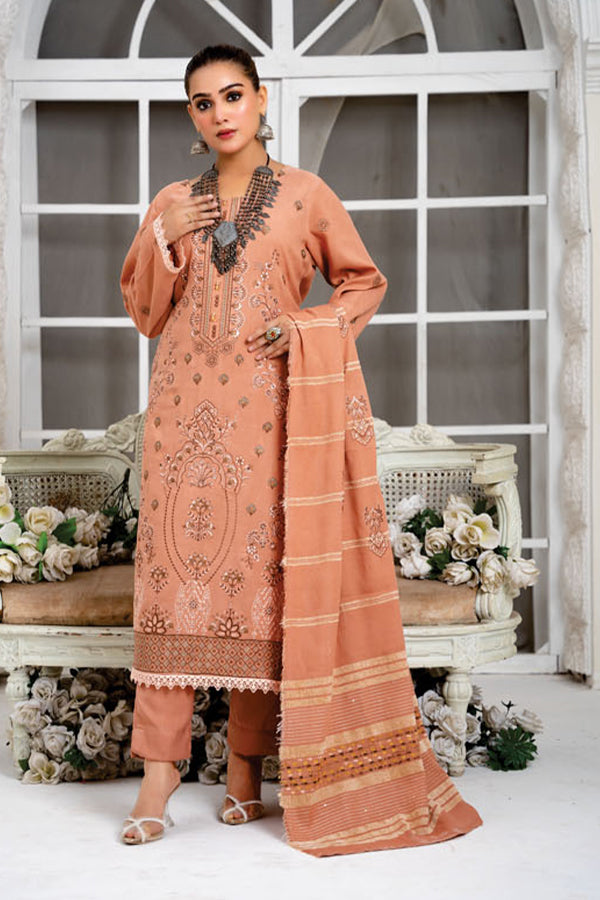 BR Jhalak Emb Fancy Peach'24 D#6