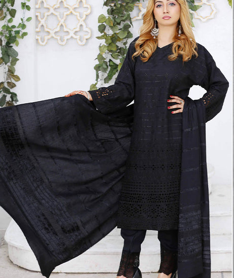 BR Khushi Velvet Dhanak`23 (Black)