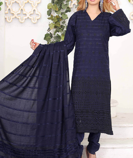 BR Khushi Velvet Dhanak`23 (Nevy Blue)