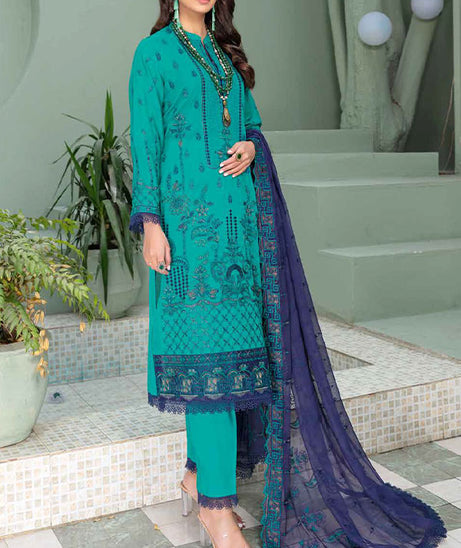BR Manzil Emb Swiss Lawn'24 D#4