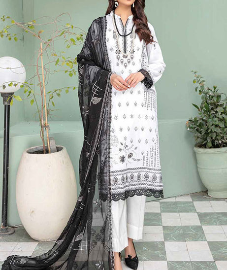 BR Manzil Emb Swiss Lawn'24 D#5