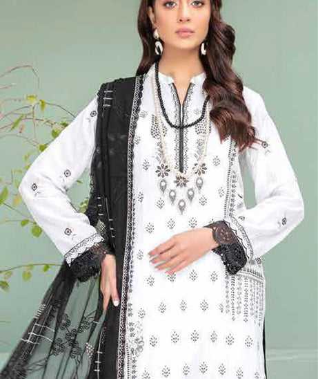 BR Manzil Emb Swiss Lawn'24 D#5