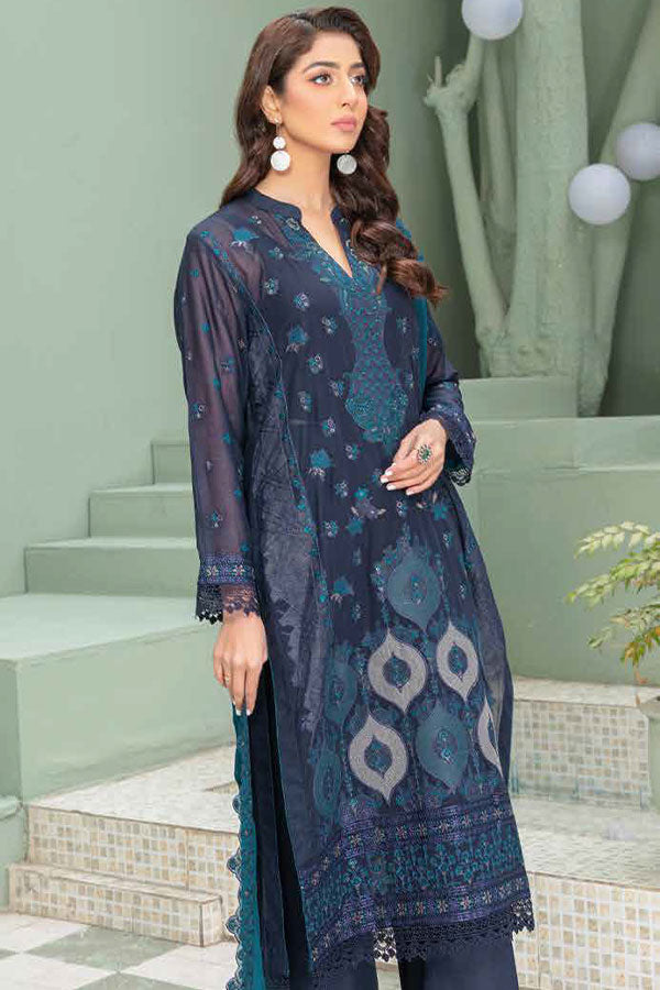 BR Manzil Emb Swiss Lawn'24 D#8