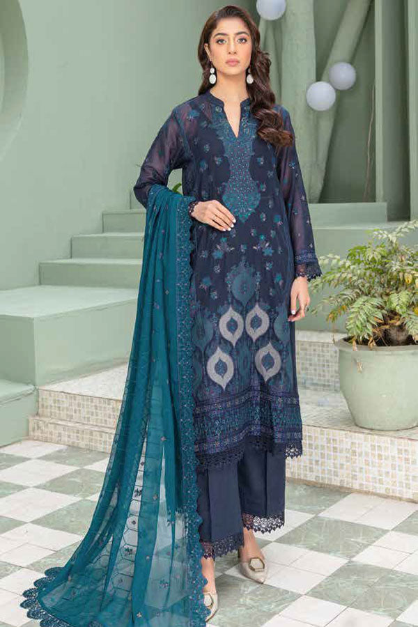 BR Manzil Emb Swiss Lawn'24 D#8