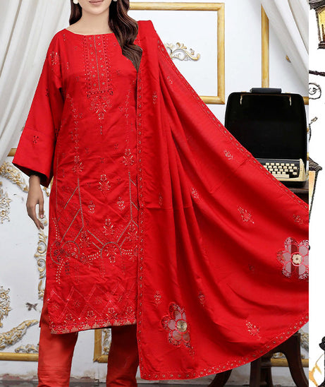 BR Rang-e-Hayat Viscose`25 (Vol-35) Red