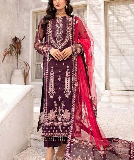 BR Shehnai Fancy Emb Organza`24 D#06