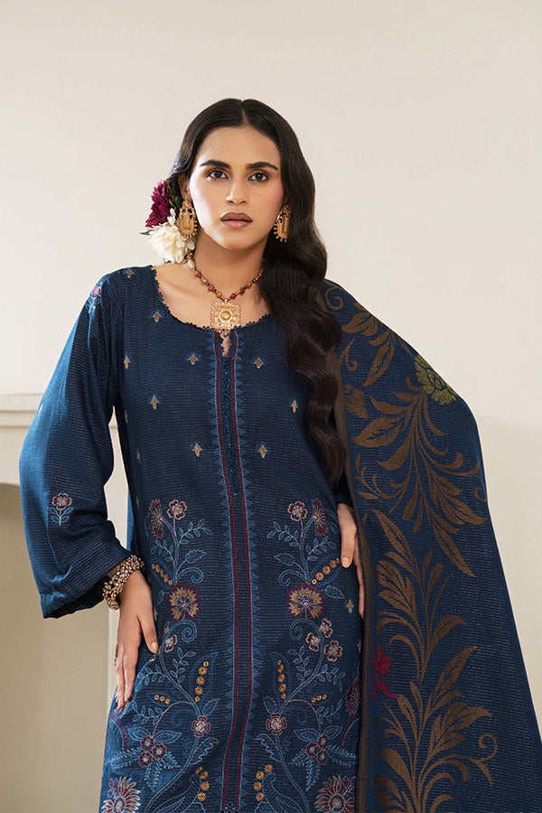 BR Zaryab Chamki Emb Peach`26 D#01