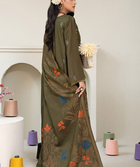 BR Zaryab Chamki Emb Peach`26 D#02