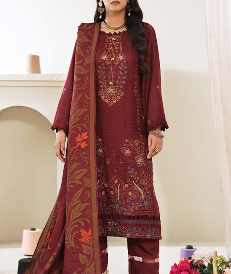 BR Zaryab Chamki Emb Peach`26 D#03