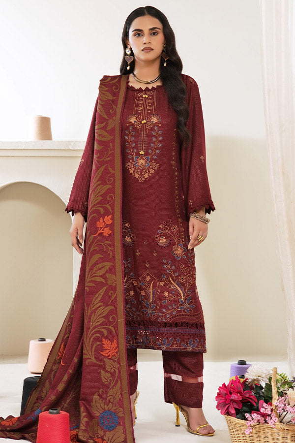 BR Zaryab Chamki Emb Peach`26 D#03