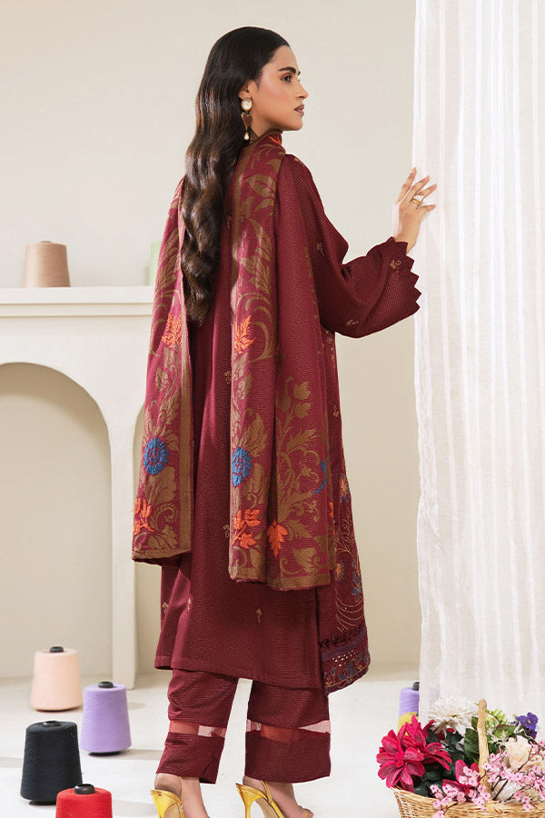 BR Zaryab Chamki Emb Peach`26 D#03