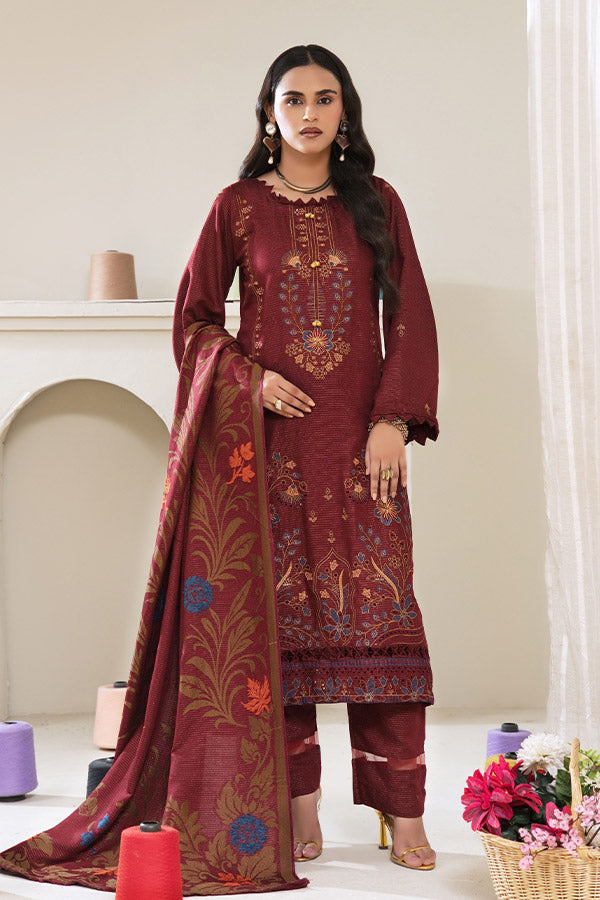 BR Zaryab Chamki Emb Peach`26 D#03