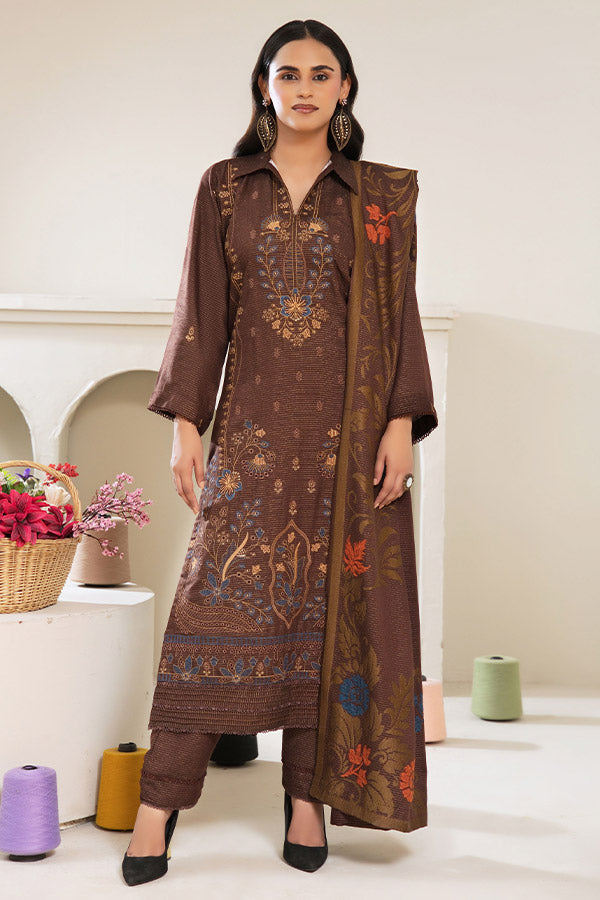 BR Zaryab Chamki Emb Peach`26 D#06