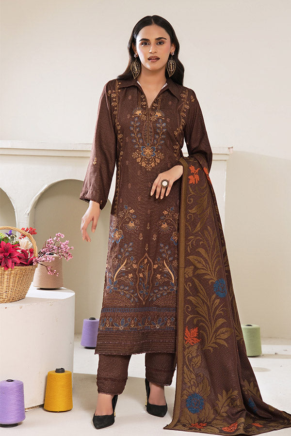 BR Zaryab Chamki Emb Peach`26 D#06