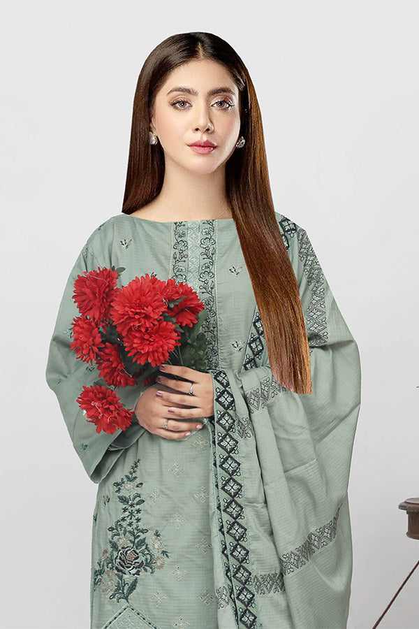 BR Chahat Emb Viscose`25 V#27 D#01 Green