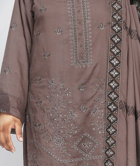 BR Chahat Emb Viscose`25 V#27 D#01 Grey