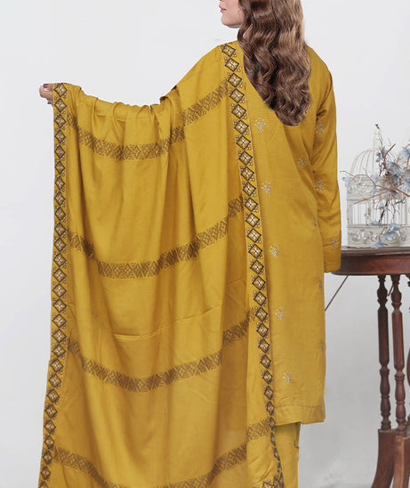 BR Chahat Emb Viscose`25 V#27 D#01 Mustard