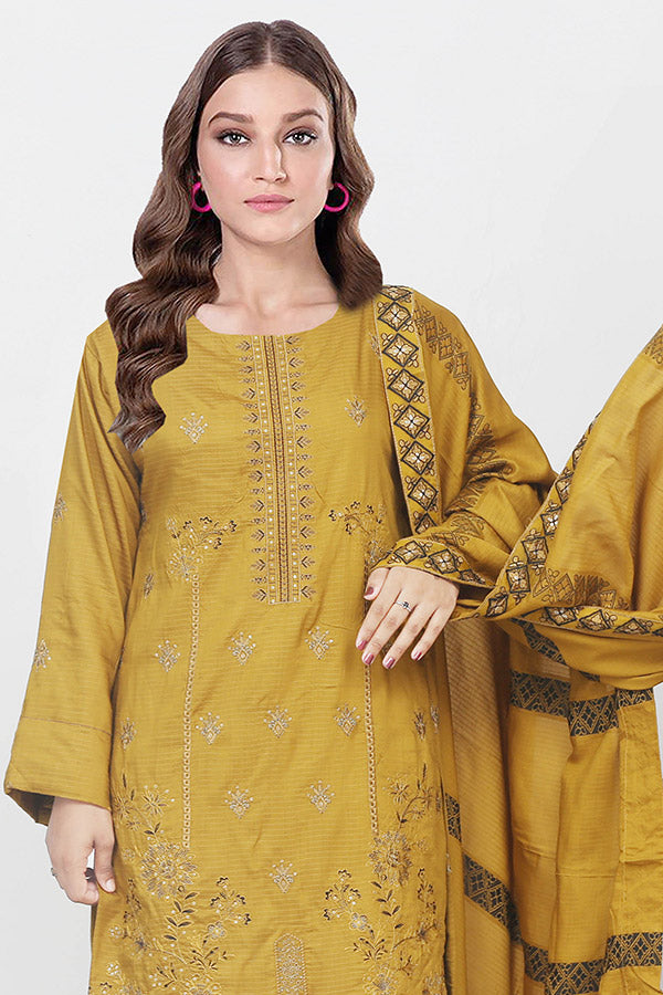 BR Chahat Emb Viscose`25 V#27 D#01 Mustard