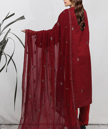 BR Gul-E-Sarma Viscose`25 V#26 D#01 Maroon