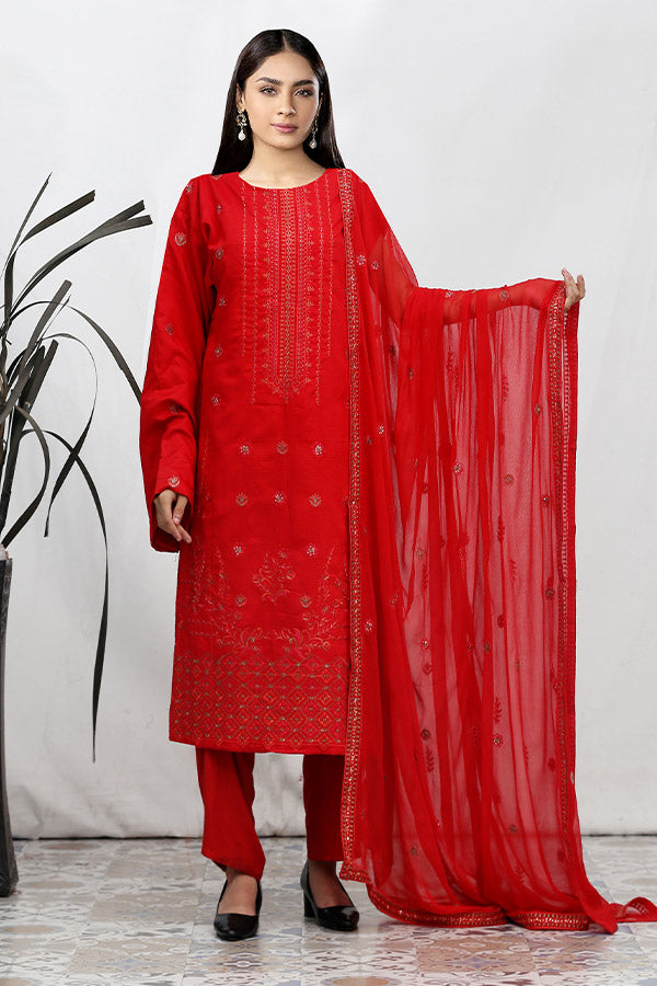 BR Gul-E-Sarma Viscose`25 V#26 D#01 Red