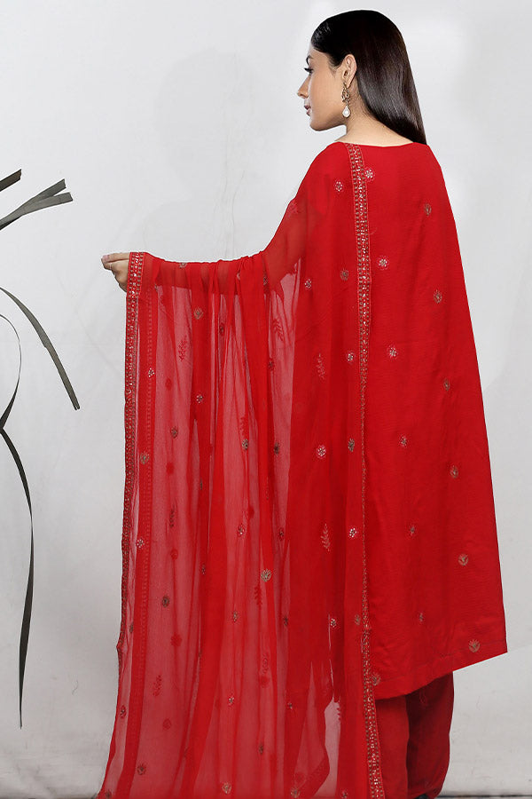 BR Gul-E-Sarma Viscose`25 V#26 D#01 Red