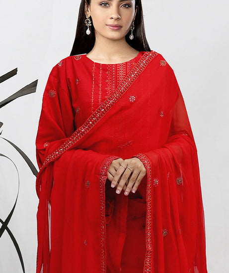 BR Gul-E-Sarma Viscose`25 V#26 D#01 Red