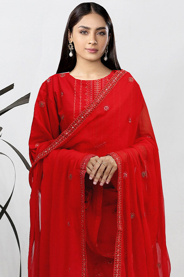 BR Gul-E-Sarma Viscose`25 V#26 D#01 Red