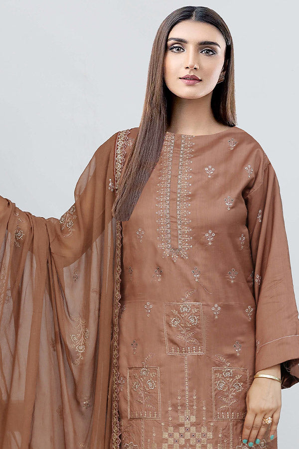 BR Nawal Emb Viscose`25 V#28 D#01 L-Brown