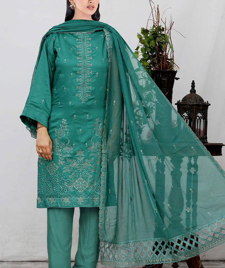 BR Nawal Emb Viscose`25 V#28 D#01 Sea-Green