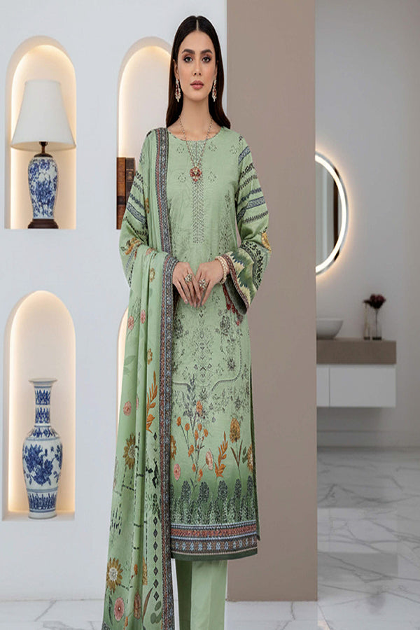 BR Roshni B-Dora Lawn '26 D#1 (Apple Green )