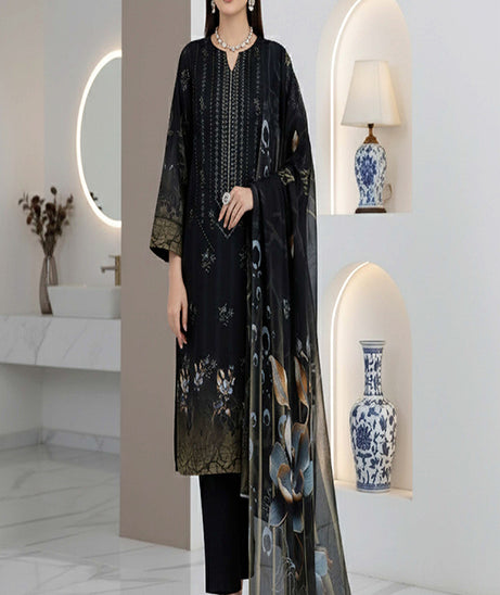 BR Roshni B-Dora Lawn '26 D#1 (Black)