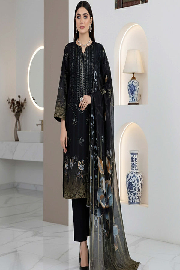 BR Roshni B-Dora Lawn '26 D#1 (Black)