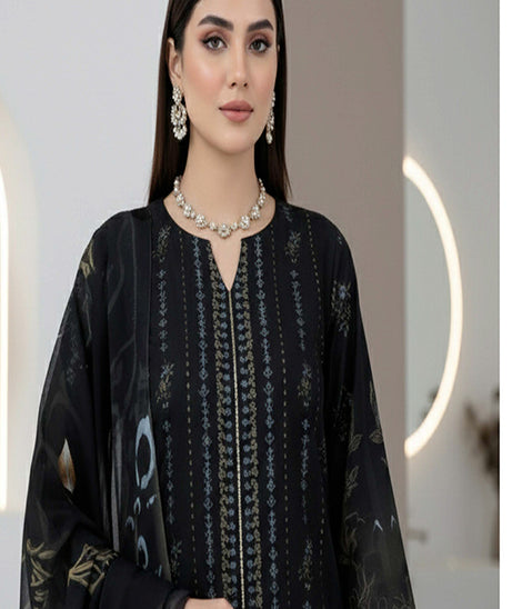 BR Roshni B-Dora Lawn '26 D#1 (Black)