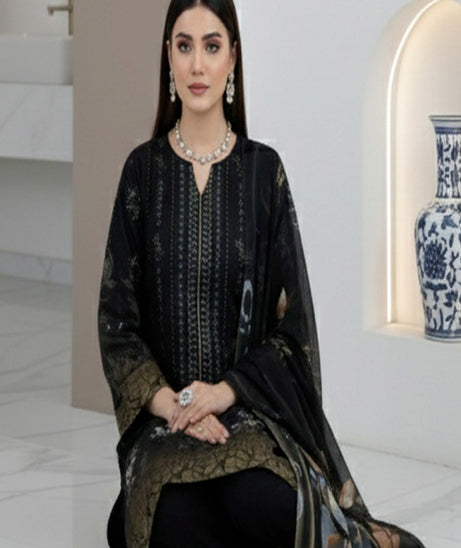 BR Roshni B-Dora Lawn '26 D#1 (Black)