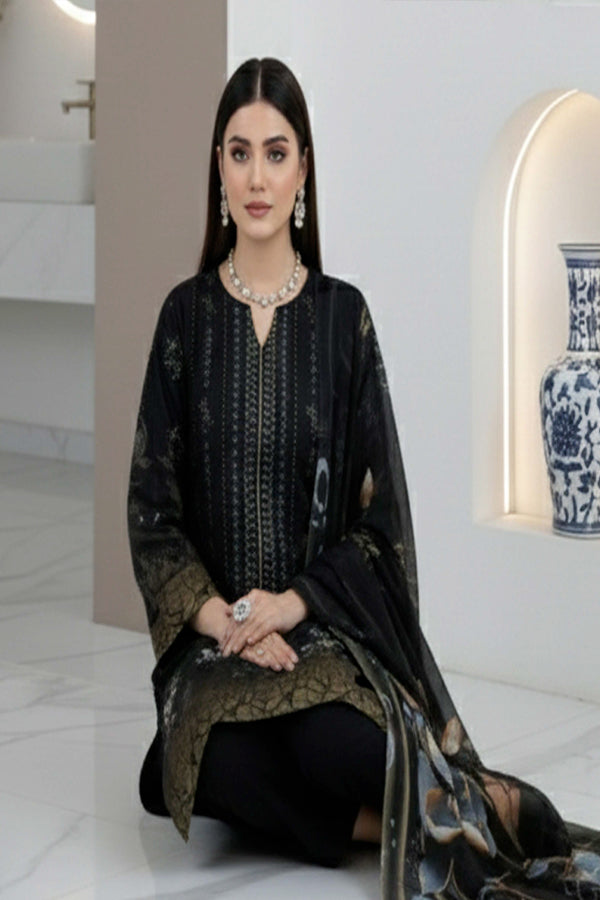 BR Roshni B-Dora Lawn '26 D#1 (Black)