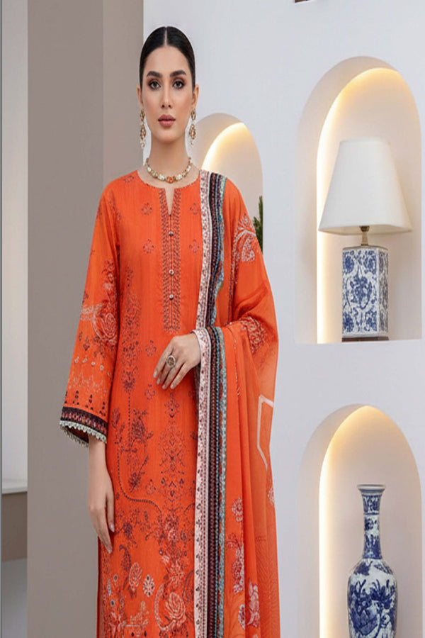 BR Roshni B-Dora Lawn '26 D#1 (Carrot)