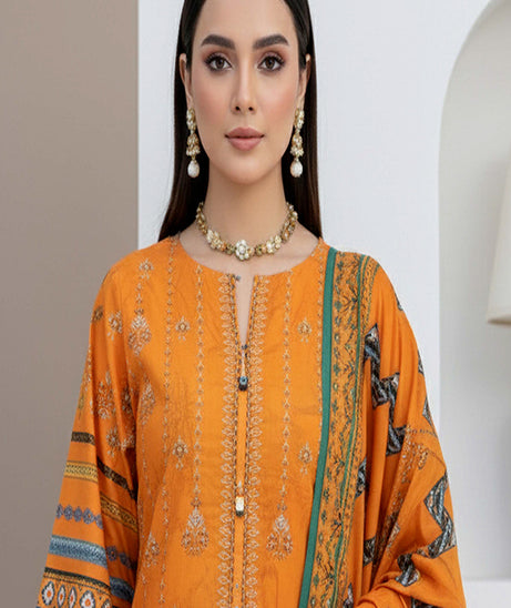 BR Roshni B-Dora Lawn '26 D#1 (Orange )