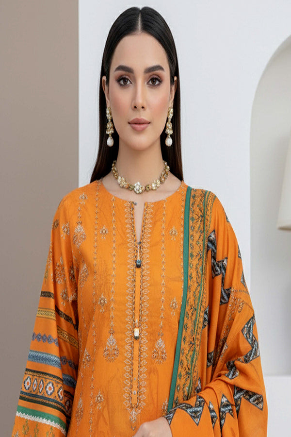 BR Roshni B-Dora Lawn '26 D#1 (Orange )