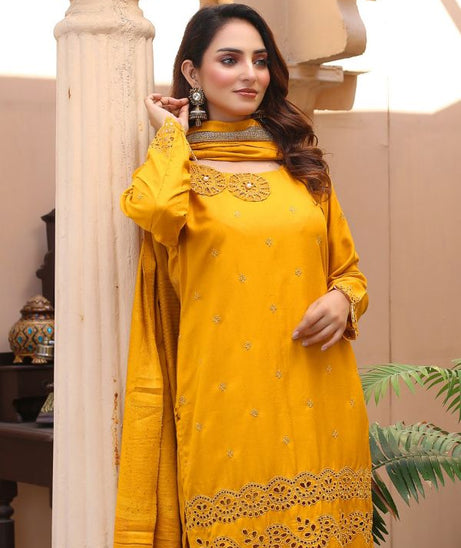 BR Taqdeer Dhanak Zari Shawl`24 D#01