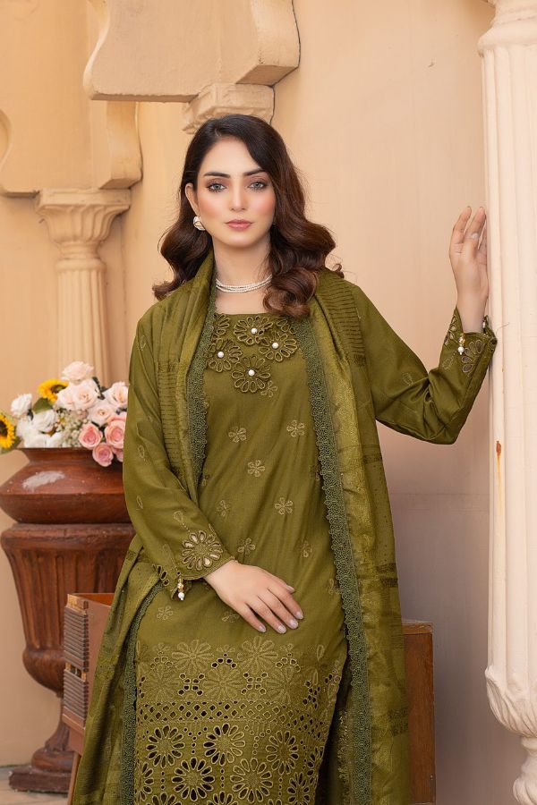 BR Taqdeer Dhanak Zari Shawl`24 D#06